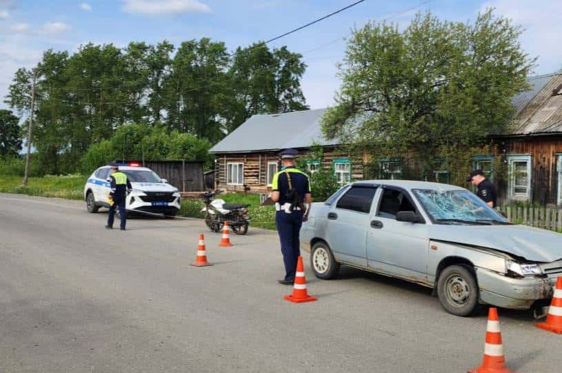 Под Шалей произошло ДТП, в котором пострадал подросток-мотоциклист